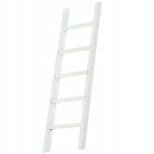 Mini scala in legno bianco per casa delle bambole accessorio decorativo 1:12