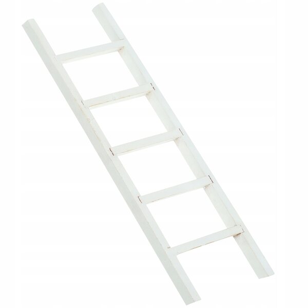 Mini scala in legno bianco per casa delle bambole accessorio decorativo 1:12