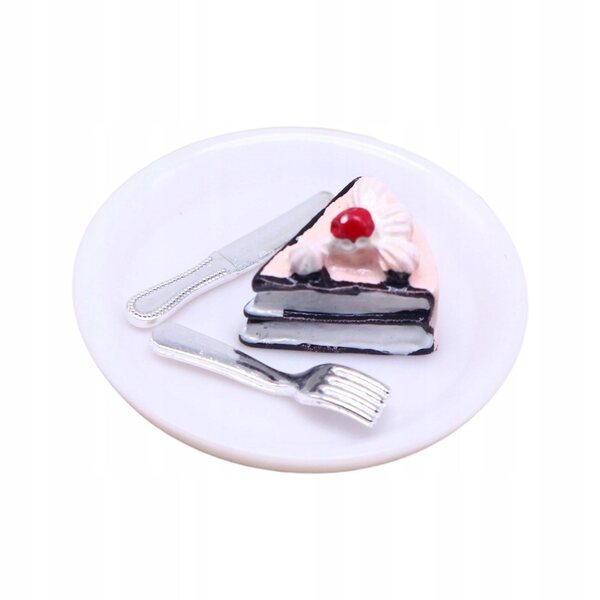 Set di Accessori Cucina Miniatura per Casa delle Bambole con Piatto e Posate