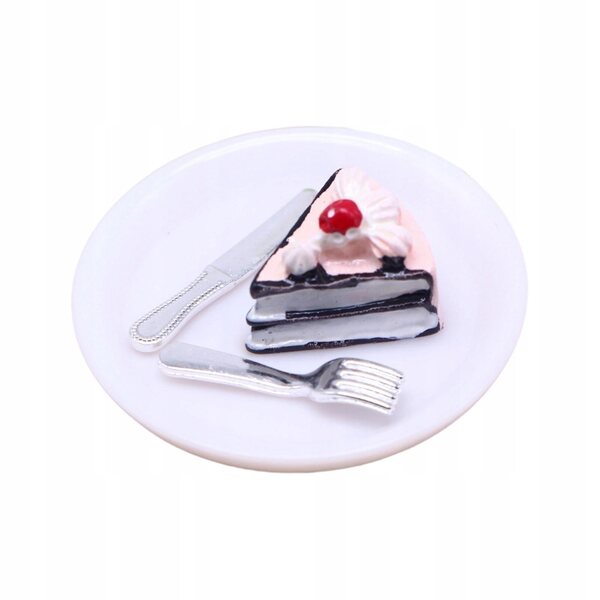 Set di Accessori Cucina Miniatura per Casa delle Bambole con Piatto e Posate