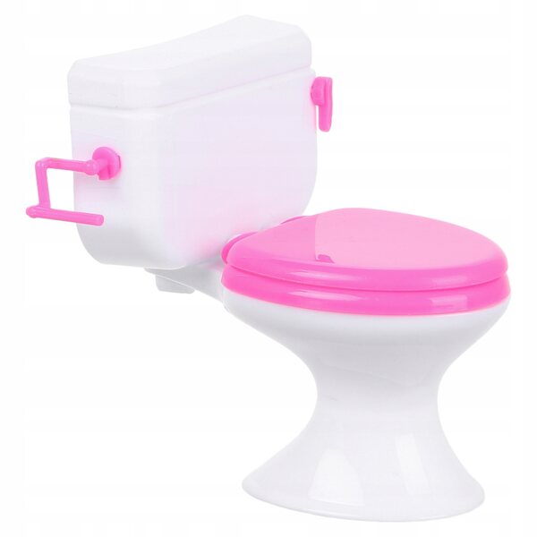 Miniatura Giocattolo Toaletta per Casa delle Bambole in Plastica Resistente