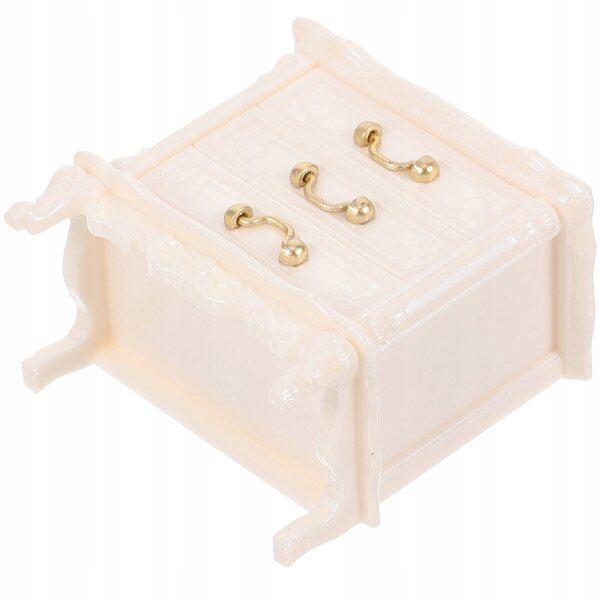 Miniatura Sgabello Vintage in Plastica per Casa delle Bambole 3,9x3,8x2,3 cm