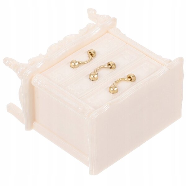Miniatura Sgabello Vintage in Plastica per Casa delle Bambole 3,9x3,8x2,3 cm