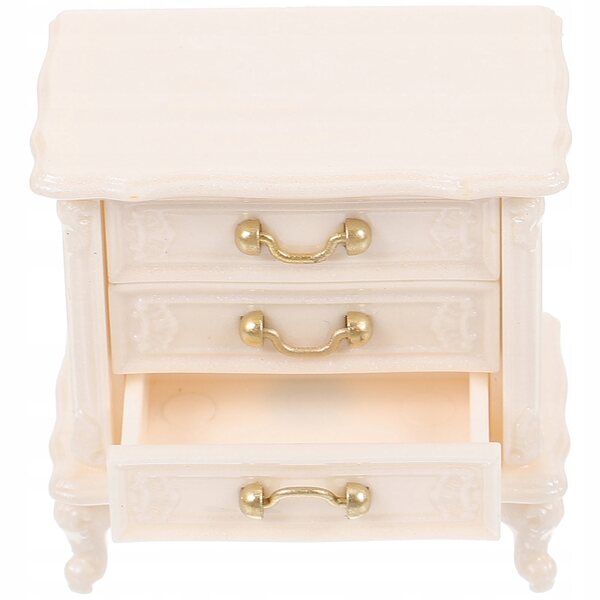 Miniatura Sgabello Vintage in Plastica per Casa delle Bambole 3,9x3,8x2,3 cm