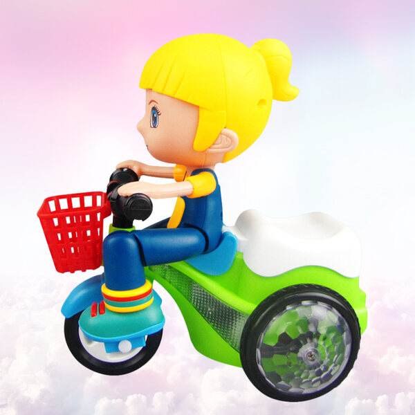 Giocattolo Triciclo Multifunzione con Luci LED e Musica per Bambini