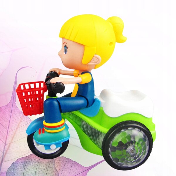 Giocattolo Triciclo Multifunzione con Luci LED e Musica per Bambini