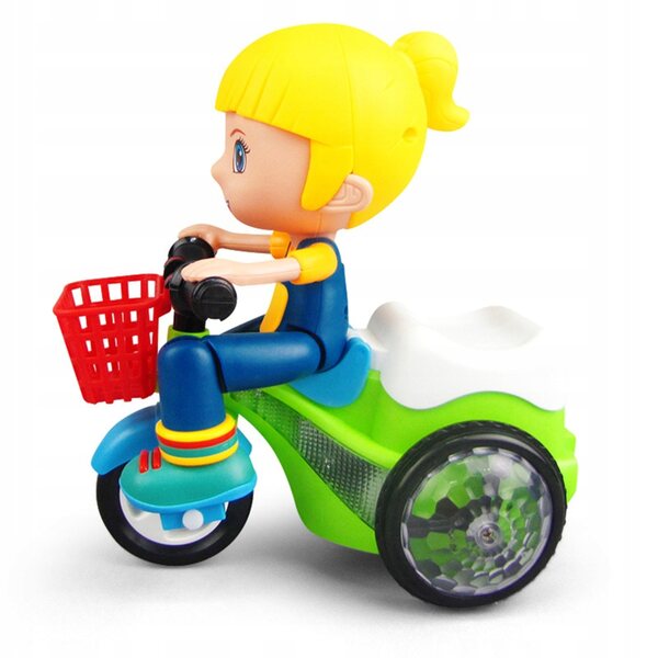 Giocattolo Triciclo Multifunzione con Luci LED e Musica per Bambini