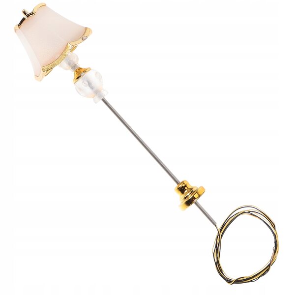 Mini lampada da tavolo realistica per casa delle bambole in plastica 8x2x2 cm
