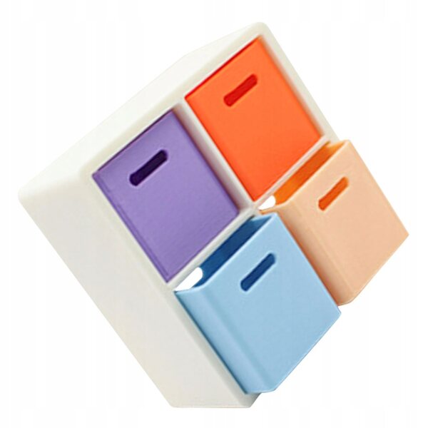 Mini scatole modulari in plastica per casa delle bambole, set organizer dettagliato