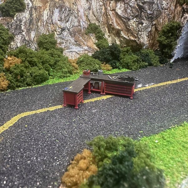 Diorama 1/64 Autoreparaturwerkbank – Mikrowerkstatt Stil A