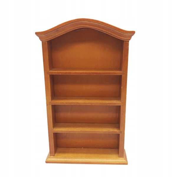 Dekoratives Mini-Bücherregal aus Holz für Puppenhäuser 1:12 – schön und praktisch