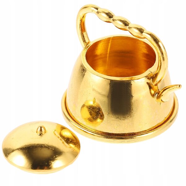 Goldener Mini-Metalldeckel im Vintage-Stil für Heim- und Bürodekoration