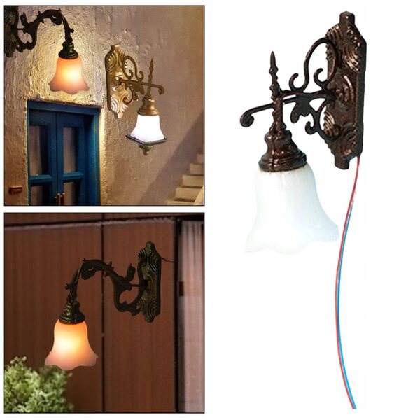 1:87 HO Skala Kinkiet Meble Zabawka, Scena życia,Ornament,Mikro miedź