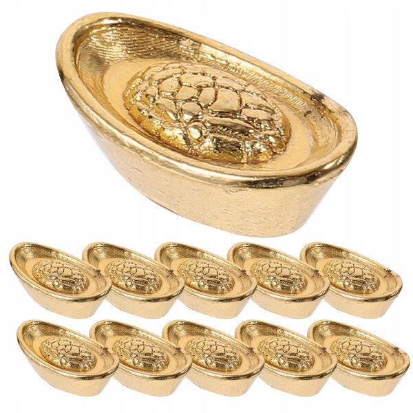 Dekorative Goldminiaturen 20 Stück aus Papier, glänzendes Gold für Zuhause und als Geschenk