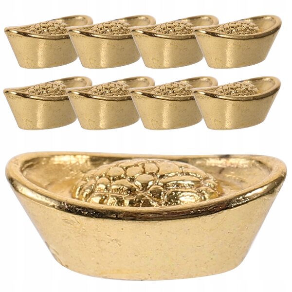 Dekorative Goldminiaturen 20 Stück aus Papier, glänzendes Gold für Zuhause und als Geschenk