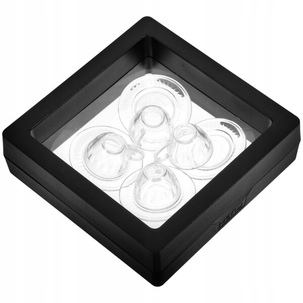 Mini set trasparente 4 pezzi per tè giocattolo, decorazione casa delle bambole