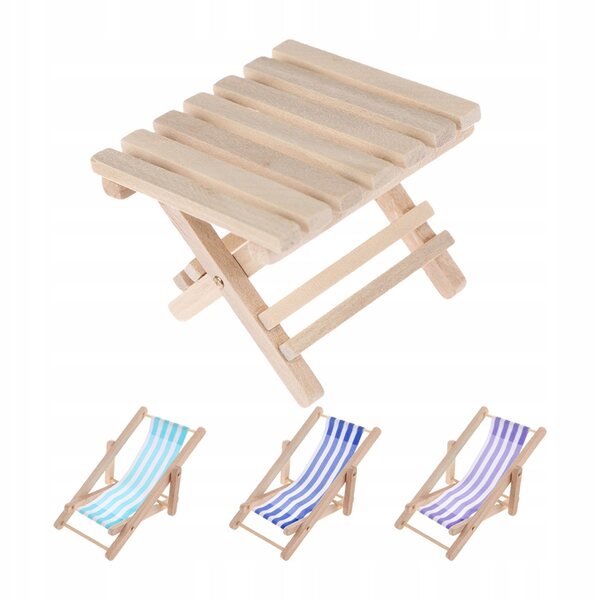 PIASKOWE LEŻAKI PLAŻOWE MINI MEBLE MINI AKCESORIA DO KRZESEŁ PLAŻOWYCH