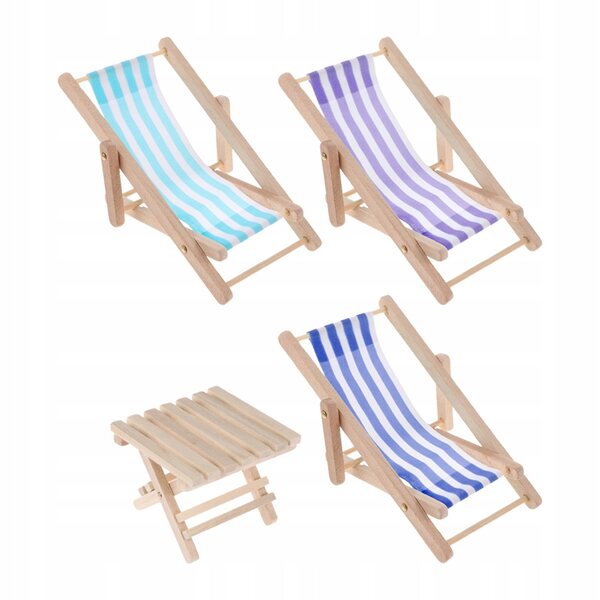 PIASKOWE LEŻAKI PLAŻOWE MINI MEBLE MINI AKCESORIA DO KRZESEŁ PLAŻOWYCH