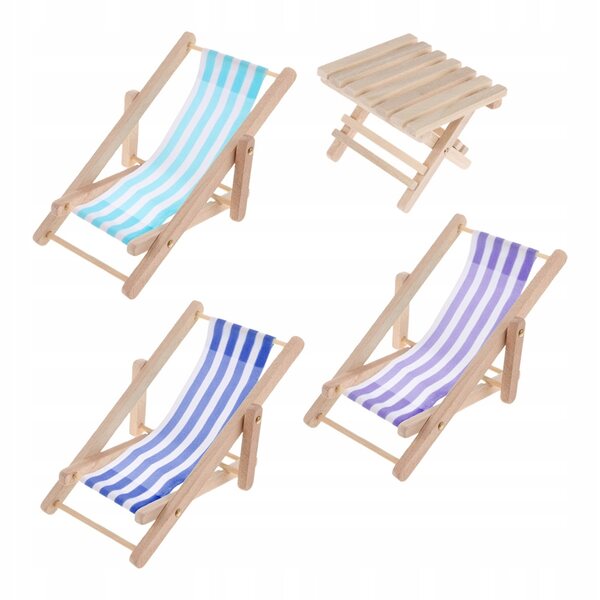 PIASKOWE LEŻAKI PLAŻOWE MINI MEBLE MINI AKCESORIA DO KRZESEŁ PLAŻOWYCH