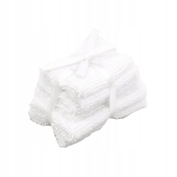 Set di Asciugamani in Miniatura per una Casa delle Bambole in Scala 1/6 e 1/12 colore Bianco