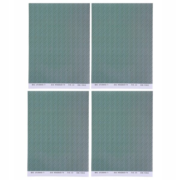 Set 4 adesivi in carta resistenti per pavimenti di case delle bambole, impermeabili
