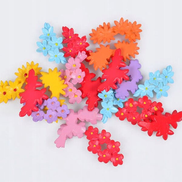 Mini fiori da giardino decorativi per micro giardini e terrari in plastica