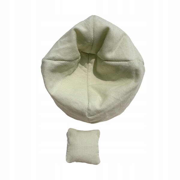 Miniatura sofa con cuscino verde chiaro per casa delle bambole 17 cm