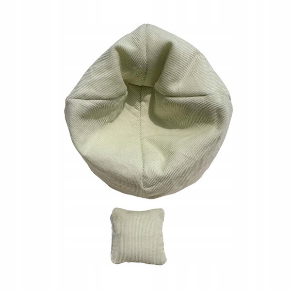 Miniatura sofa con cuscino verde chiaro per casa delle bambole 17 cm