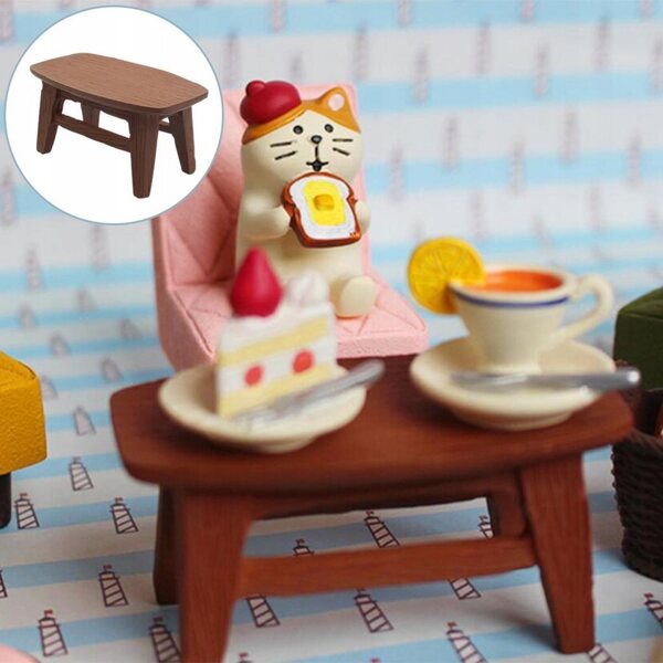 1:12 Harzmöbel-Set für Puppenhaus – hochwertige Miniaturen