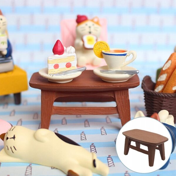 1:12 Harzmöbel-Set für Puppenhaus – hochwertige Miniaturen