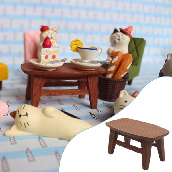 1:12 Harzmöbel-Set für Puppenhaus – hochwertige Miniaturen