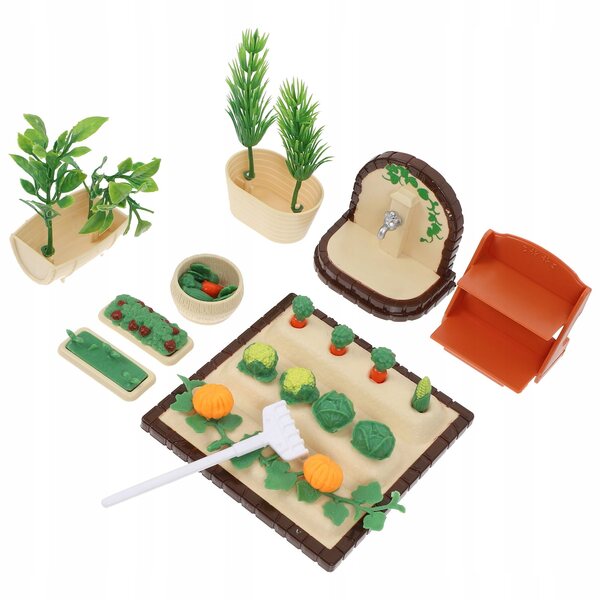 Grüne Mini-Zierfiguren für Garten- und Mini-Hausdekorationen