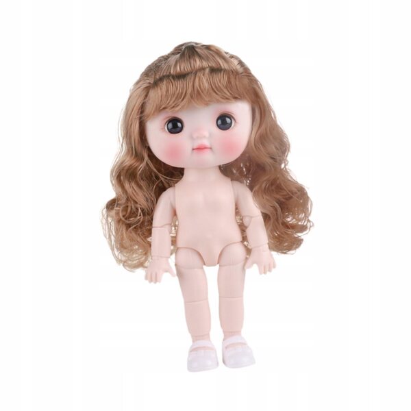 8-Zoll-BJD-Mädchenpuppe mit beweglichen Gelenken und weichem Haar – Urlaubsstil E