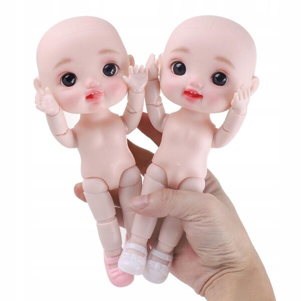 8-Zoll-BJD-Mädchenpuppe mit beweglichen Gelenken und weichem Haar – Urlaubsstil E