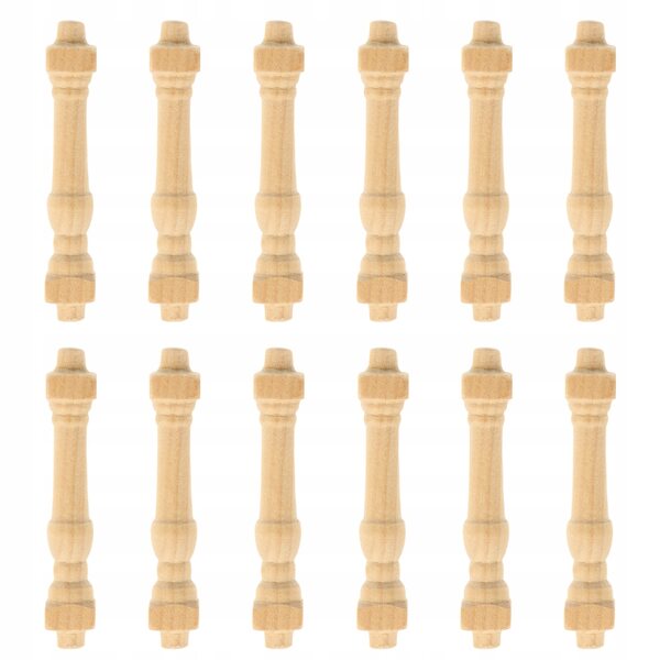Set 12 Mini Balustrate in Legno per Case delle Bambole, Modellismo e Decorazioni
