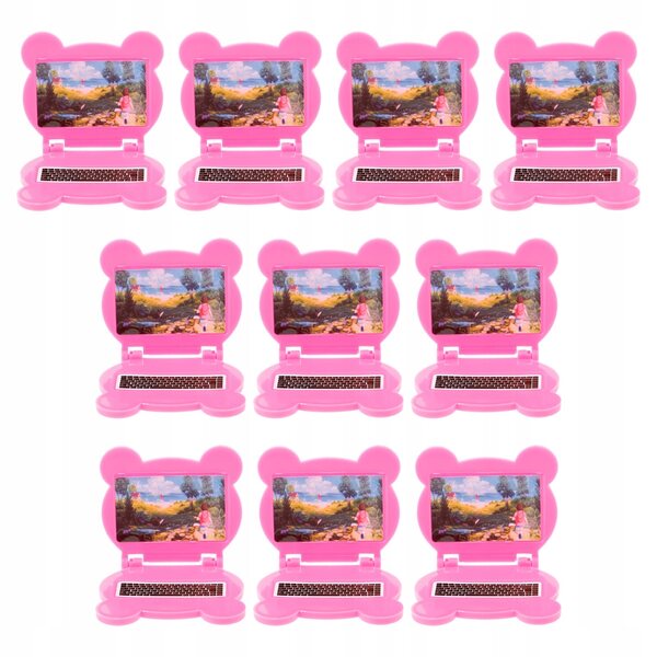 Set 10 Mini Laptop Pieghevoli per Casa delle Bambole, Realistici e Colorati