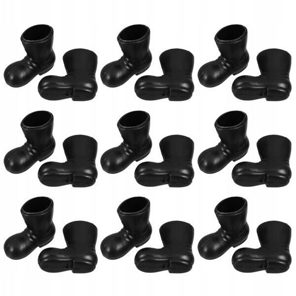Miniature scarpe di Babbo Natale per decorazioni natalizie e diorami, set da 9 paia