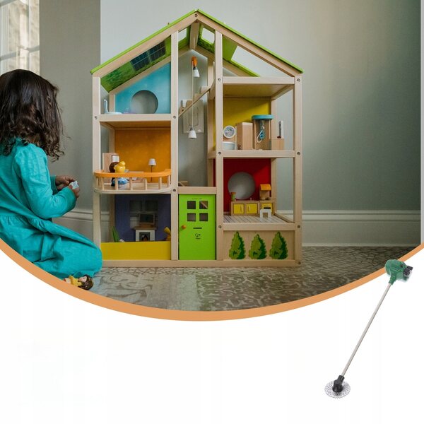 Mini Kosiarka Decorativa in PVC Verde per Casa e Miniature, Leggera e Dettagliata