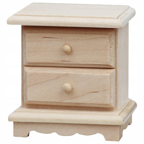 Mini Comodino in Legno per Casa delle Bambole, Decorazione Realistica e Pratica