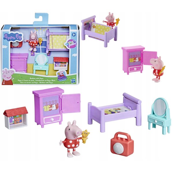 Peppa Pig Sedia da Camera con Letto, Armadio e Accessori Gioco Hasbro