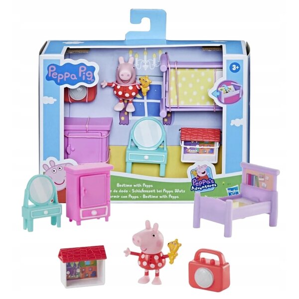 Peppa Pig Sedia da Camera con Letto, Armadio e Accessori Gioco Hasbro