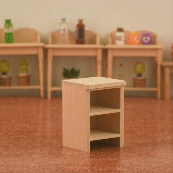 1:12 Miniatur-Holzschrank für Puppenhaus, elegant und detailliert