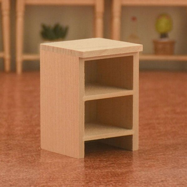1:12 Miniatur-Holzschrank für Puppenhaus, elegant und detailliert