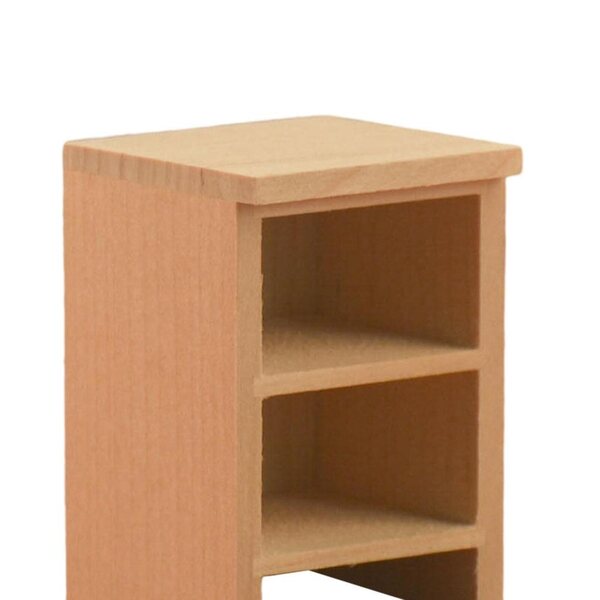 1:12 Miniatur-Holzschrank für Puppenhaus, elegant und detailliert