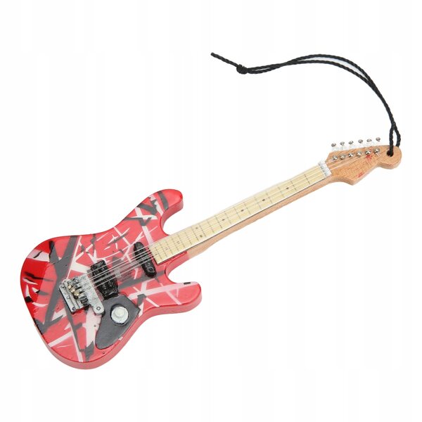 Miniature guitarmodel i limetræ med detaljerede finish