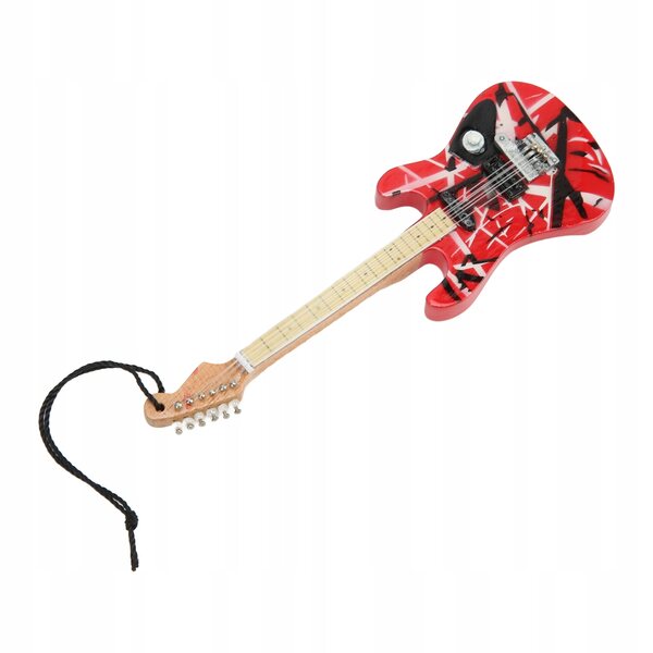 Miniature guitarmodel i limetræ med detaljerede finish