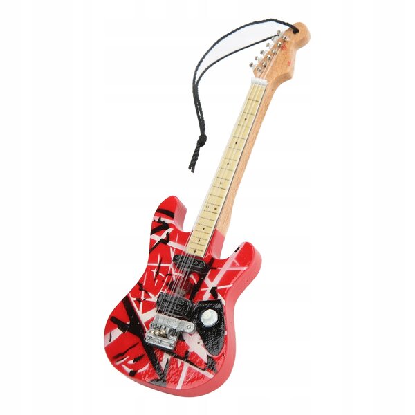 Miniature guitarmodel i limetræ med detaljerede finish