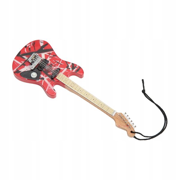 Miniature guitarmodel i limetræ med detaljerede finish