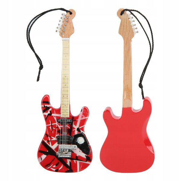 Miniature guitarmodel i limetræ med detaljerede finish