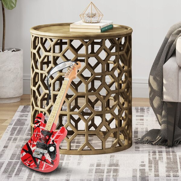 Miniature guitarmodel i limetræ med detaljerede finish